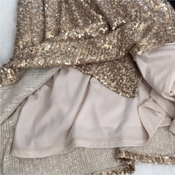 Chelsea & Violet L silver and gold sequin dress size L party dress - Picture 10 of 13